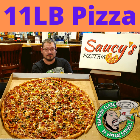 Da_Disposal's tweet photo. https://t.co/lnduzKNPnB #SaucysPizzeria #Saucys #Pizza #11LB #BrandonClark #ManVFood #ManVsFood #DaGarbageDisposal #Hillsboro #Missouri #FoodChallenge #FoodChallenges @SaucysPizzeria https://t.co/FMC7SX8I7t