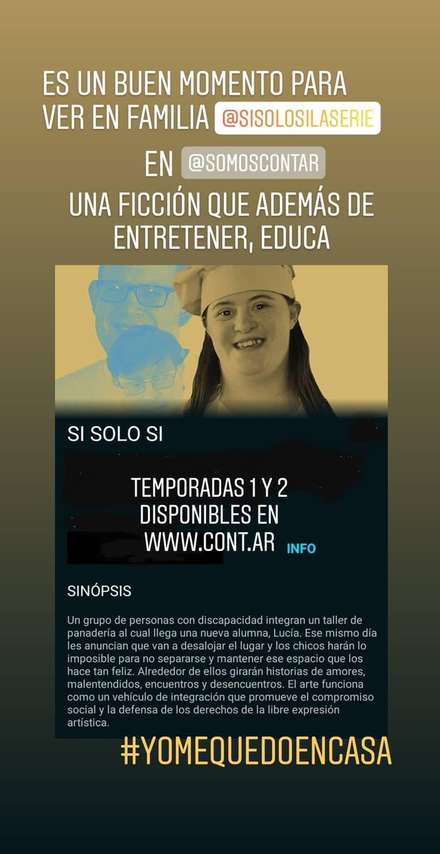 Aprovechen estos días para ver #SiSoloSi en <a href="/SomosContar/">Contar</a>
#YoMeQuedoEnCasa 
sisolosi.tv
cont.ar 
#