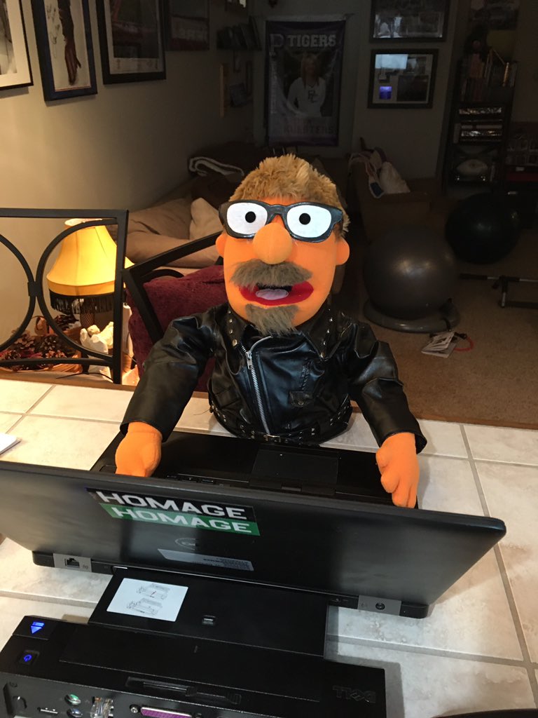 jkoe72's tweet image. I think I have figured out this work from home thing for when I need to step away from the Video conference.  I found a stunt double, can you? #workfromhomechallenge @TheMuppets rule #EmployeeOfTheYear