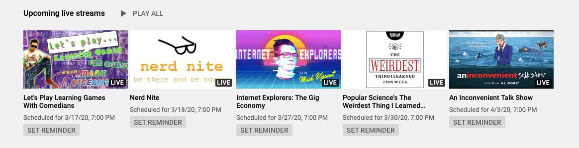 caveatnyc's tweet image. THIS WEEK on livestream: 
Tonight: 🤓 Nerd Night
Tmrw: 📈 Ask a Political Scientist
Fri: 🚀 SPACE COMMAND interactive game
Sun: 🔎 Yellow Tape - a True Crime Trivia Show

👀 and subscribe: buff.ly/2vwVoLH