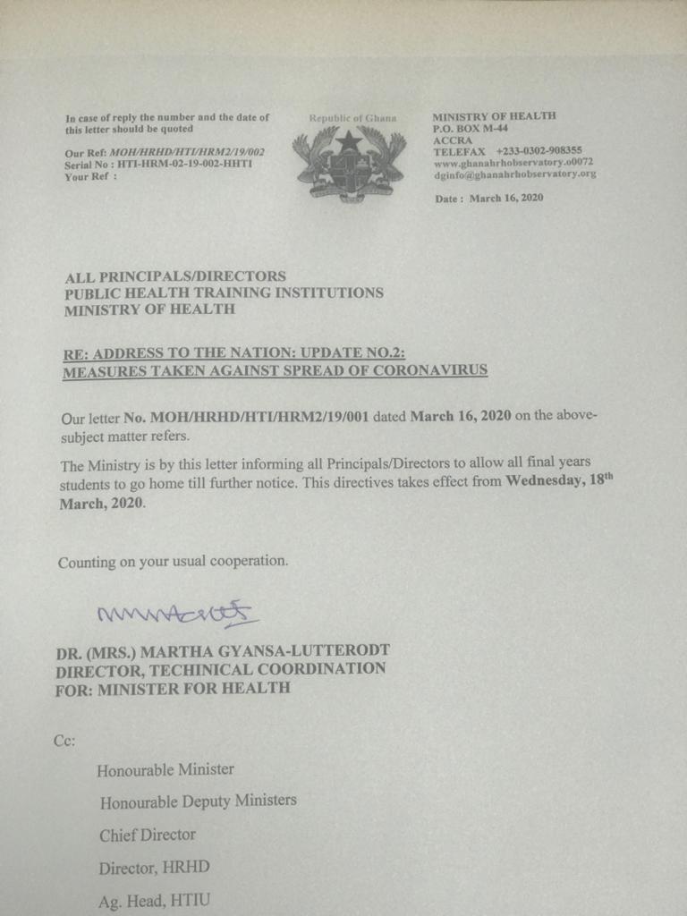 ohenem's tweet photo. If the government sees reason in letting the final years of the NTC to go home then it must rethink the decision on the Basic and the Second Cycle Institutions. 

I don't want to believed the leaders of GES lack that will power to fight for the safety of students and teachers. https://t.co/4neB35CnSb