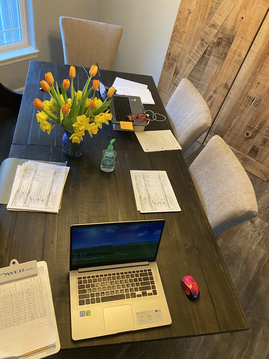 I have often wondered what working with my husband might be like.  We now know.  We take turns using different rooms as we stay connected with staff and students!  @JohnSterner1 <a href="/MuskegoNorwaySc/">Muskego-Norway Schools</a> <a href="/kmdistrict/">Kettle Moraine SD</a> #relationships #alwayscollaborating #educatorsgettingitdone #bewell