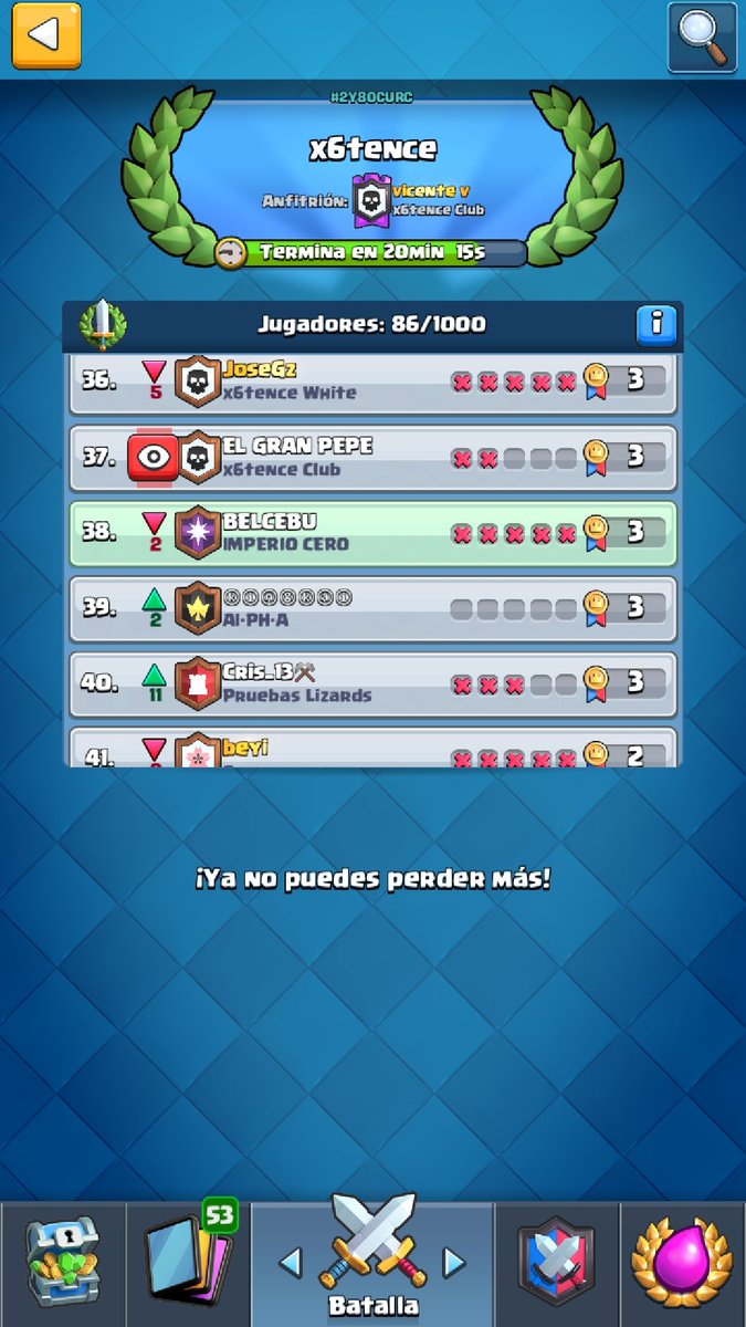 FlamesS_eSports's tweet photo. Genteee🔥!!!

Ya tenemos la posición en la que quedo nuestro compañero de Clash Royale @FlamesS™ BELCEBU. 

¡¡¡Bien Jugado Flamero🔥!!!

(-@FLAMEROS-) https://t.co/hBeR3Fwz7g