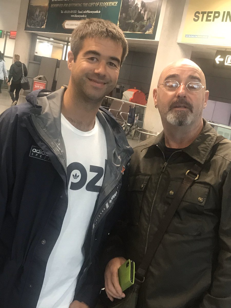 thedeckinn's tweet photo. @My_Big_Name @BoneheadsPage @liamgallagher Me &amp; @BoneheadsPage before we saw Liam in Cork! Cool as fuck 😎 https://t.co/4l5XM7ApYH