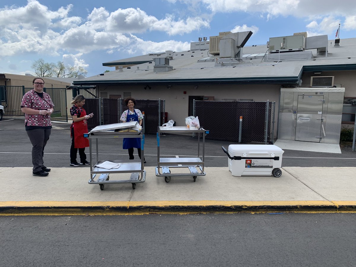 Our Lovely Ladies are serving breakfast and lunch for children 2-18 from 11-1 Monday-Friday until Spring Break.   You just drive up and receive your lunch for the day and breakfast for the next day. Thank you Ladies!