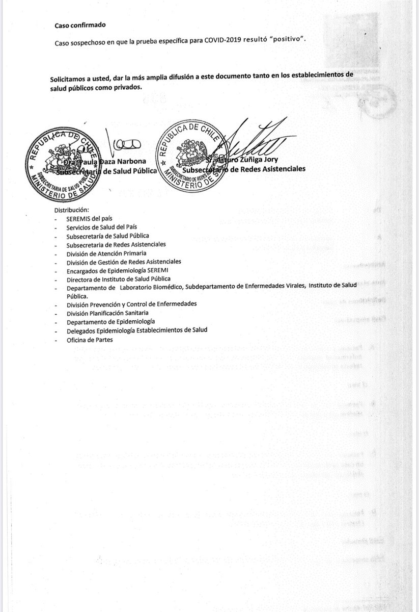 Tenemos nueva declaración de caso sospechoso:“Pacientes con infección respiratoria aguda (sin viaje o contacto) y que presente fiebre (Sobre 37,8 C) y uno de los siguientes: odinofagia (dolor de garganta) tos, mialgia (dolor muscular) o disnea (dificultad respiratoria)”. #covid19