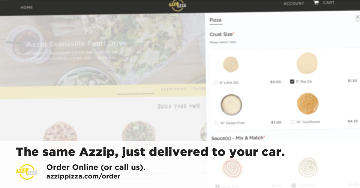 AzzipTweets's tweet photo. 2) Let us know your approximate arrival time and vehicle, and we will promptly make your order and bring it out to you upon your arrival.

Our full menu is available, including drinks and cookies. https://t.co/bY8k7pnFts