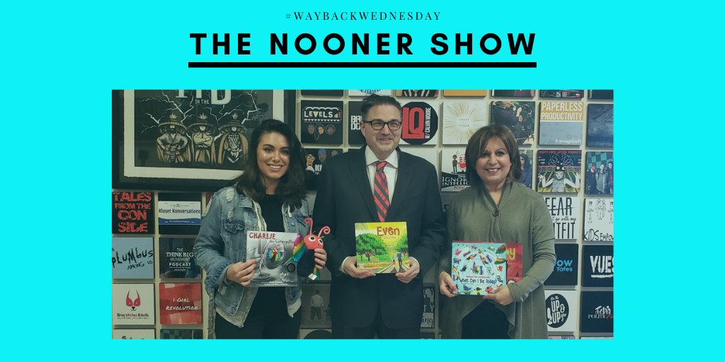 CreativeAndyG's tweet photo. #WaybackWednesday: I had a great time at the Nooner Show with Jackie and Rocky Wallace almost a year ago. Thank you for having me, I enjoyed our chat! #WBW #Author #ChildrensBook #Interview https://t.co/urEqSSDzo5