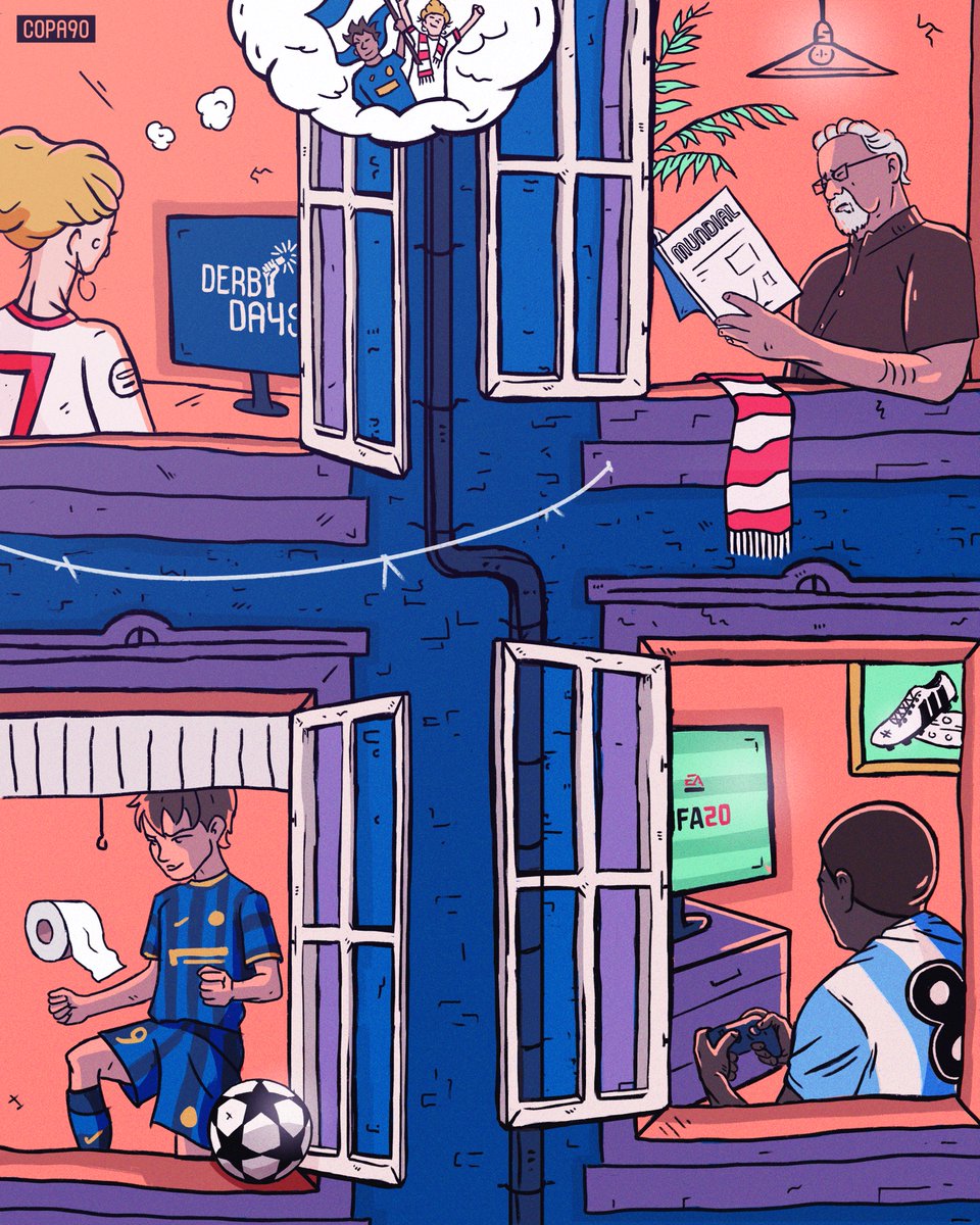 Copa90's tweet photo. While football can’t cure a global pandemic, we do believe it has a unique ability to provide an escape from the uncertainty which surrounds us.

Look after each other, follow the latest guidelines, and we’ll do our best to continue to showcase how football feels.

Thanks ❤️ https://t.co/fa2SjIfDPY
