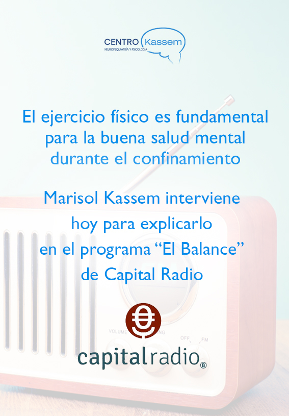 CentroKassem's tweet photo. Esta tarde hacia las 20:30 en @CAPITALRADIOB, nuestra coordinadora del área de #psicología, @KassemMarisol participa en El Balance, de @FedericoQuevedo, con buenos consejos para mantener la salud mental durante el confinamiento. 

Recuerda: https://t.co/GQ6X0cAoXy https://t.co/48o5IrV53h