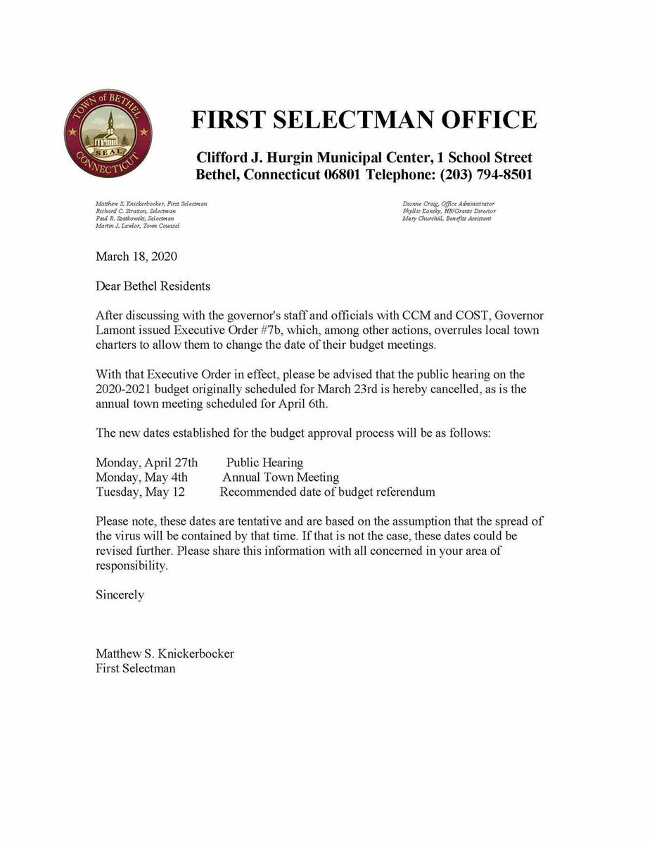 Town Of Bethel Ct Townofbethel Ct Twitter