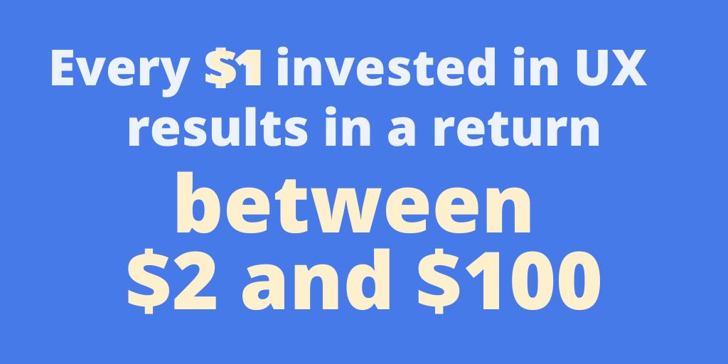 Investing in UX helps your bottom line, period. UX improves customer satisfaction, increases conversions, and decreases bounce rate.

#saas #ux #uxresearch #userexperience #startuplife #business #usability #webdevelopment #userresearch #uxlife #dailyuiux #uxdesign #learningux