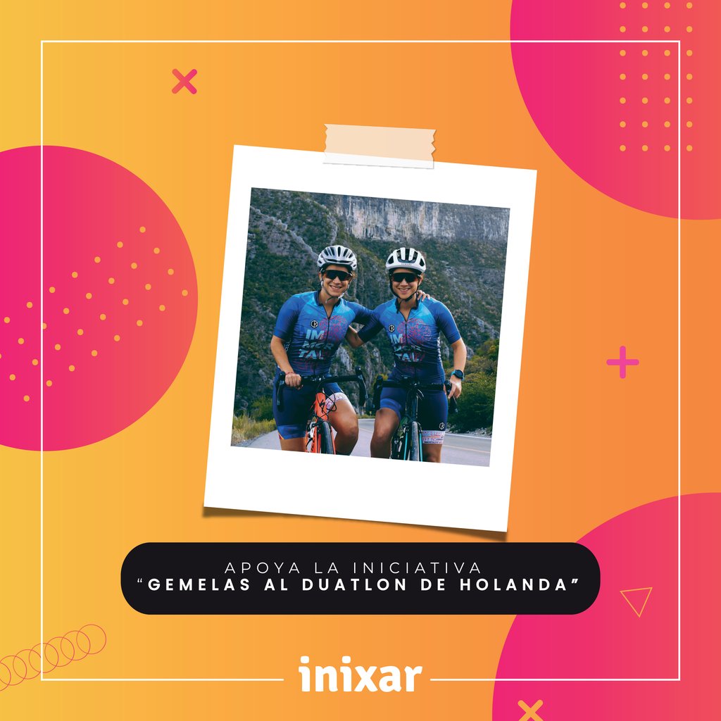 inixar's tweet photo. Ayudemos a las Gemelas Mexicanas Areli y Estefanía Bermúdez a cumplir su sueño de representar juntas a Mexico en el Mundial de Duatlón el próximo septiembre en Almere-Amsterdam, Holanda. 👩‍🎓

Puedes aportar tu granito de arena aquí: https://t.co/LATc6IWmF6 https://t.co/1apZ9EDTzr