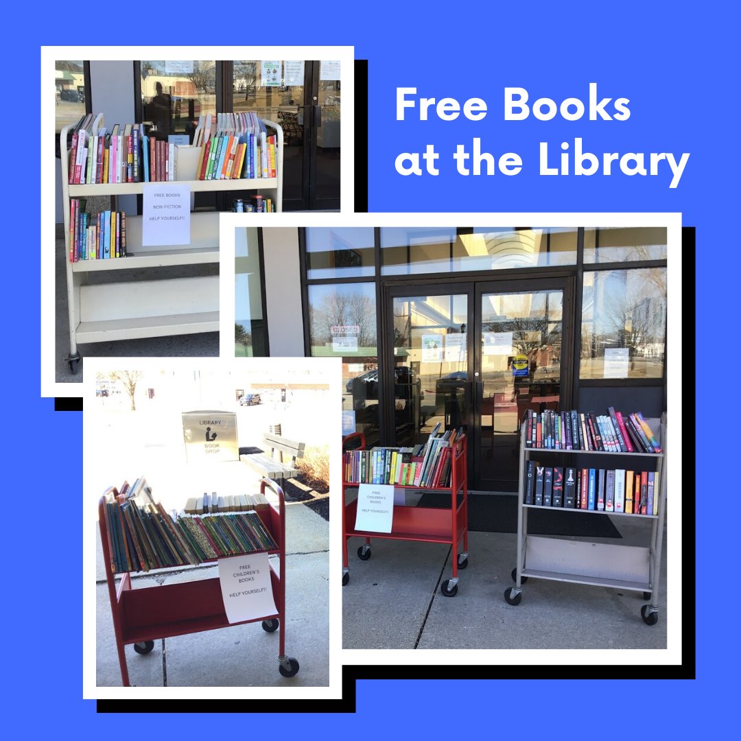 VentressLibrary's tweet photo. We just put out free book carts. Please do not take books if you feel unwell, and please keep the handling of books to a minimum, with washed hands only. Enjoy!
#coronavirus #covid19 #freebooks #littlefreelibrary #librarybooks #marshfieldma #ventressmemoriallibrary https://t.co/qeFvSTuilp