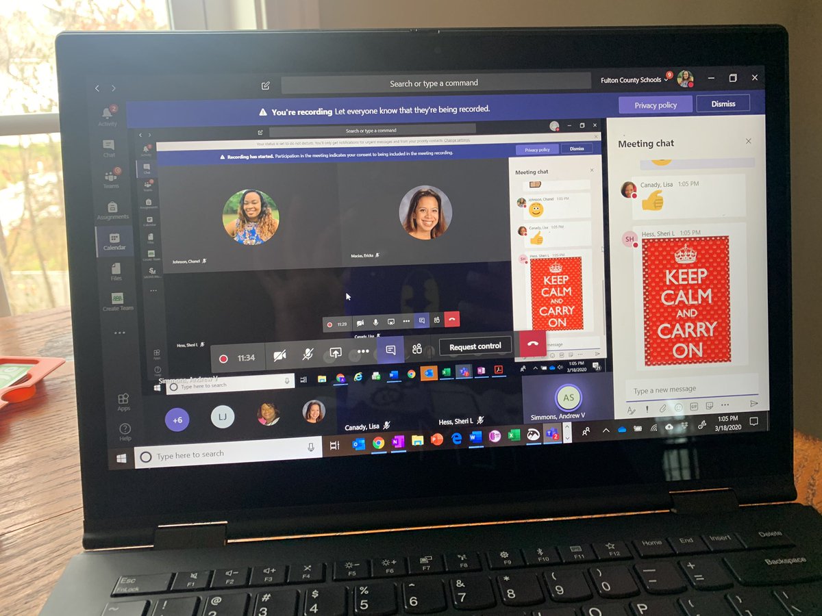 DC_STEMtastic's tweet photo. CLC CST VIRTUAL MEETING ON TEAMS! #clcrocks #FCSrising @simmonsteacher @EspoEricka https://t.co/tu4JXFAa9l