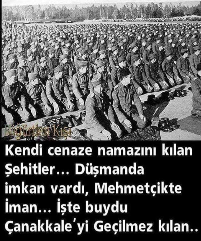Çanakkale zaferi’nin yıldönümünde Tüm şehitlerimize Allah’tan rahmet diliyor,Bu zaferi bizlere kazandıran şehit ve gazilerimizi anıyoruz. <a href="/ismet_ozturk/">İsmet Öztürk 🇹🇷</a> <a href="/LokmanCagirici/">Lokman ÇAĞIRICI</a> @tncycokyaman <a href="/Resulozemin/">resul memiş</a> <a href="/bayramhayati/">Hayati BAYRAM</a> <a href="/tilah2002/">Halit Demir 🟢 🇹🇷</a> @yunus052052 @cemsenocakk <a href="/memet_kurnaz44/">Hacı Memet Kurnaz</a> <a href="/satlm45854994/">satılmış</a>