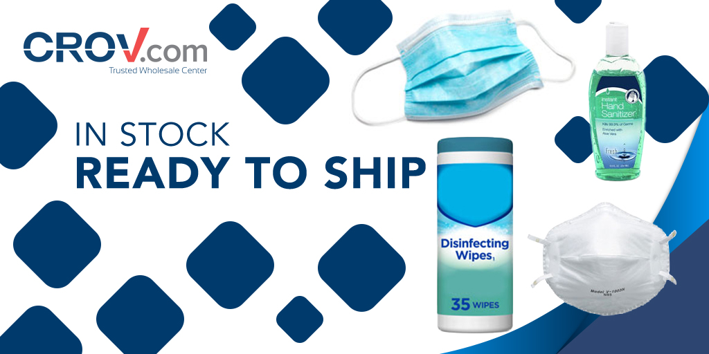 CrovInc's tweet image. Wholesale safety supplies are now in stock and ready to ship! Email us for more information.👉 sourcing@crov.us

#b2b #resellers #handsanitizer #facemask #retailers #instock #wholesale #safetysupplies #factorydirect #coronavirus