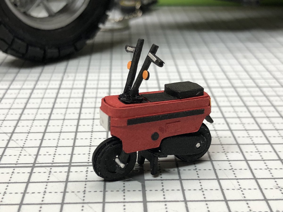 そうぎん 紙でモトコンポ作りました ハンドルとタイヤが動きます 3時間工作 紙工作 モトコンポ Hondaクリエイター