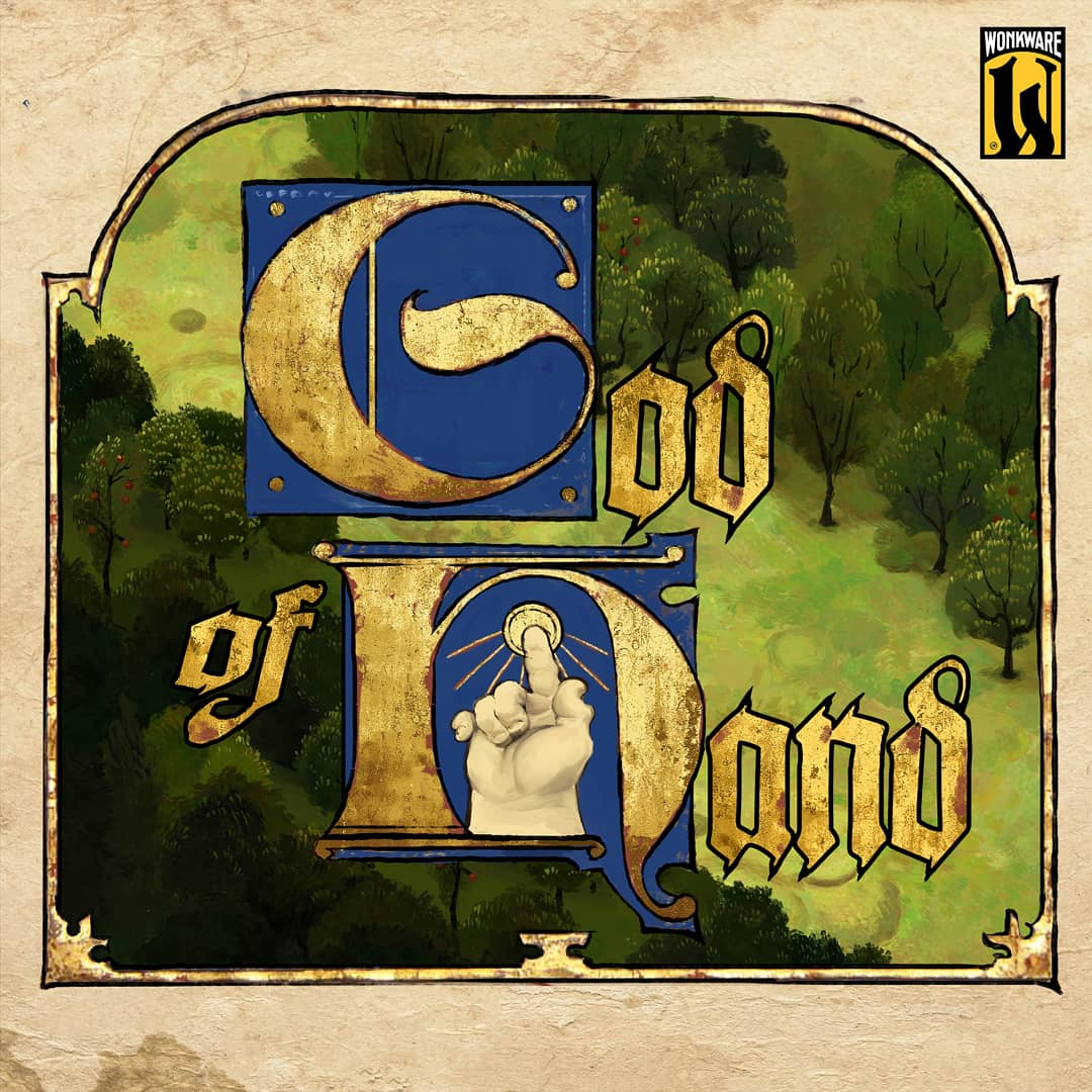 calebtcutler's tweet photo. a gilded title screen for God of Hand https://t.co/lgSN0pHFLi