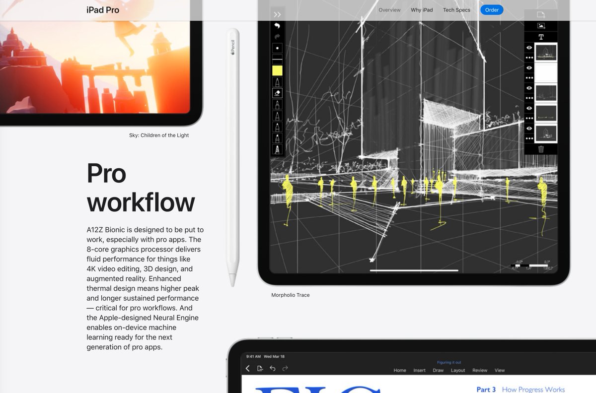 ProxyMark's tweet photo. New iPad Pro - and whats that drawing app? 😉 
(...it's Trace!) https://t.co/E5QQRCy734