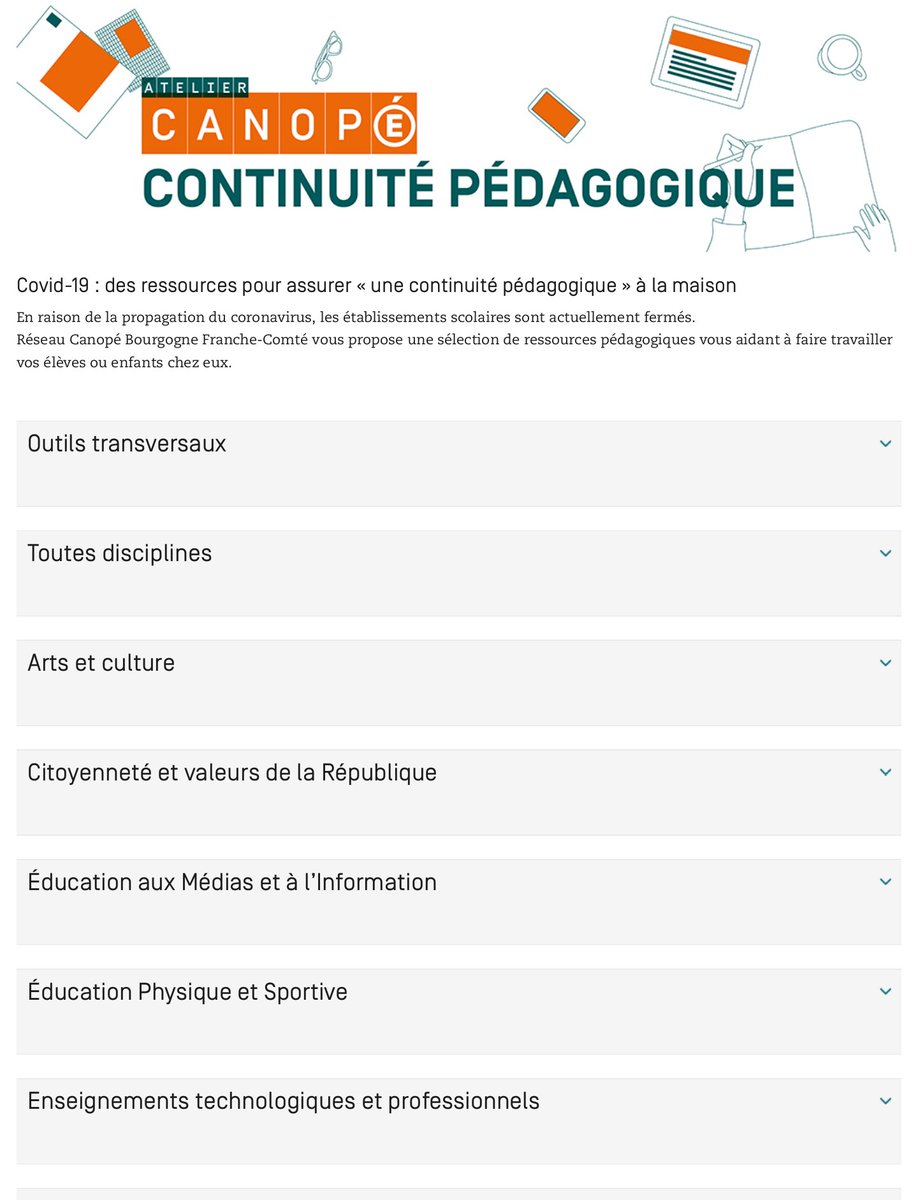 Reseau Canopé Bourgogne Franche-Comté vous propose une sélections de ressources directement utilisables à la maison ou vous permettant de diversifier vos supports de cours à distance  : 
reseau-canope.fr/academie-de-di…  #ContinuitePedagogique