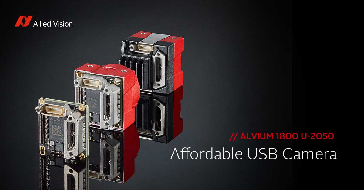 AlliedVisionTec's tweet photo. Order your new USB machine vision camera today! 
Affordable and high image quality camera with Sony IMX183 sensor: the 20 megapixel camera Alvium 1800 U-2050. 

Click here and order now:
https://t.co/UGSj7VCdqC

#MachineVision #USB3Vision #Alvium https://t.co/BjXnk8tg3q