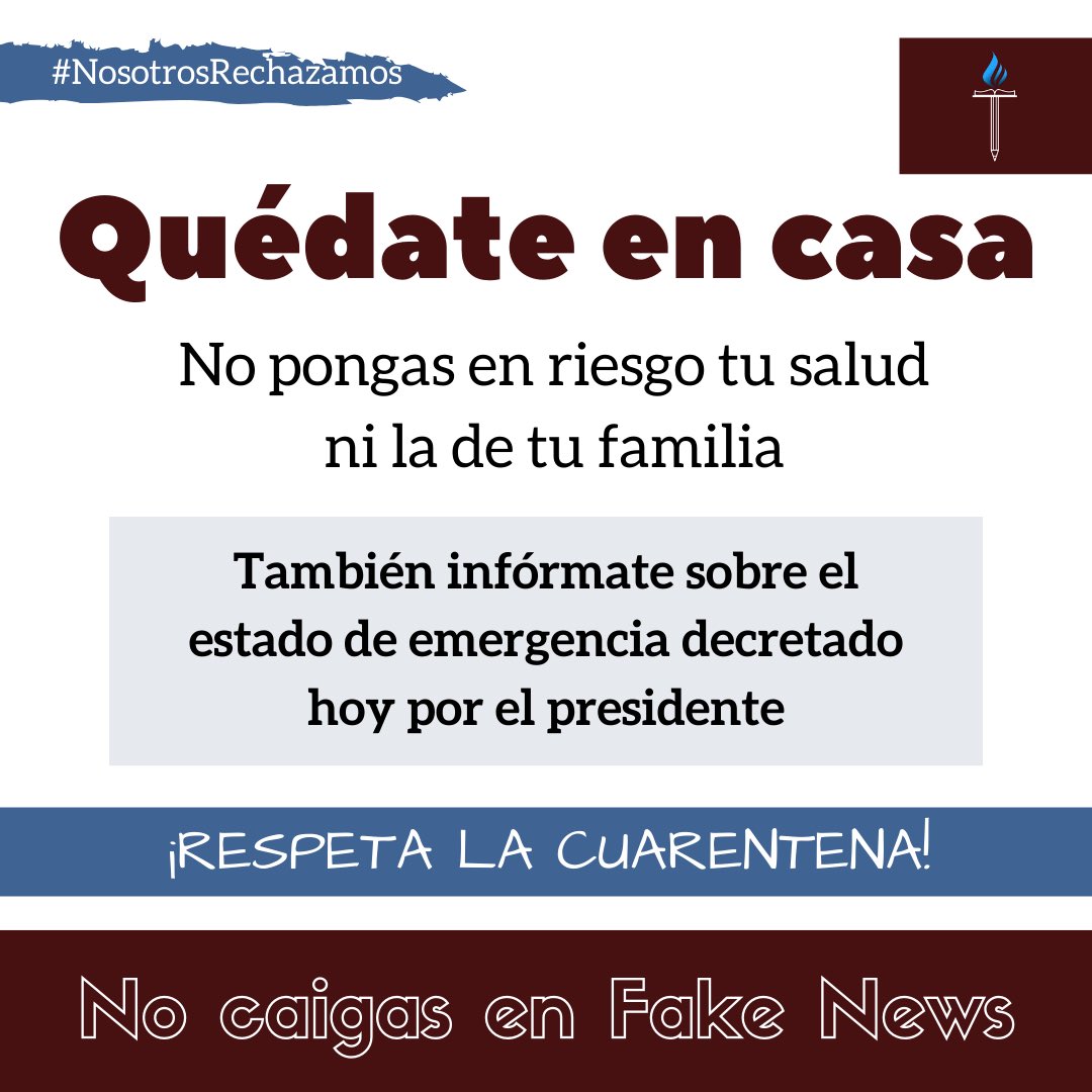 AEChile2020's tweet photo. #CuarentenaCoronavirus Como AECh hacemos un llamado a la comunidad a resguardar el orden, mantener la calma y ser responsables frente a la situación sanitaria actual, hoy nuestra responsabilidad individual se necesita más que nunca https://t.co/LFTO66IyCV