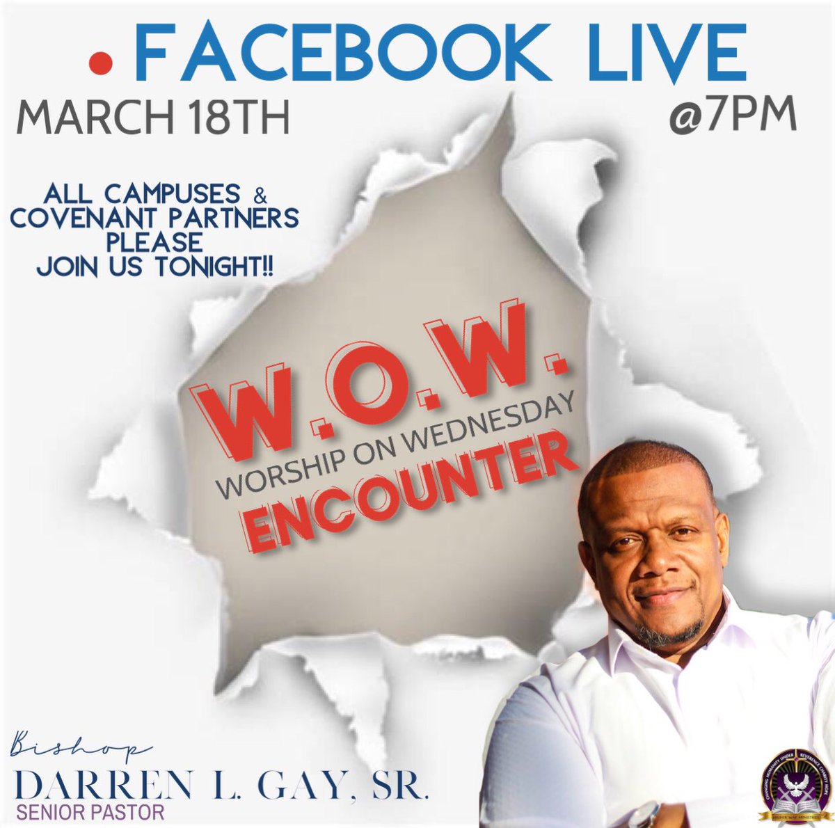 HigherWayMin's tweet photo. Join Bishop Darren L Gay Sr. tonight at 7PM | Tell Someone!!! 

#Share https://t.co/7gi96EKU1t