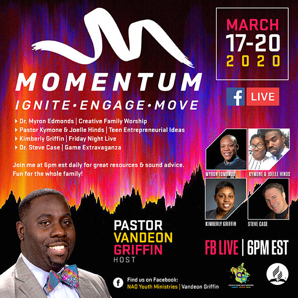 Meet me at 6pm est. it will be epic. #momentum #sdaunited