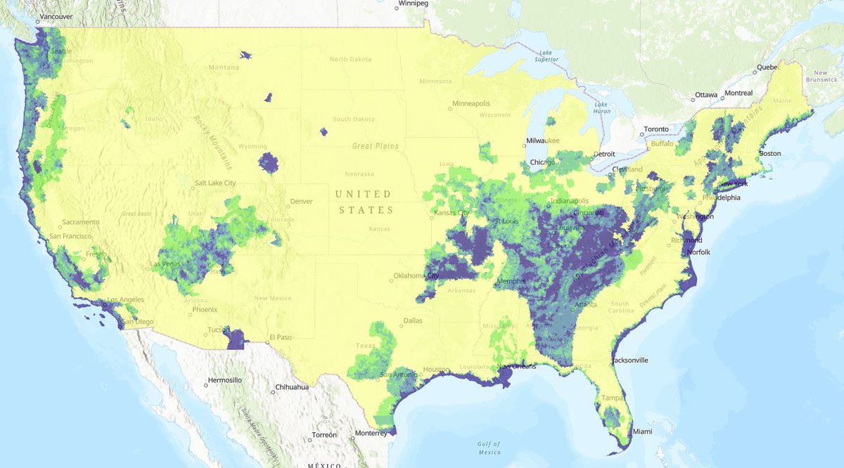 CASE_NMSU's tweet image. IUCN Red List Species Richness summarized by 12-digit HUCs in the EPA EnviroAtlas.    

#Biodiversity #EcosystemServices #BiodiversityConservation 
#GapAnalysisProject: on.doi.gov/2OORrbK 
#EnviroAtlas: epa.gov/enviroatlas
Factsheet: bit.ly/2T52Bvu