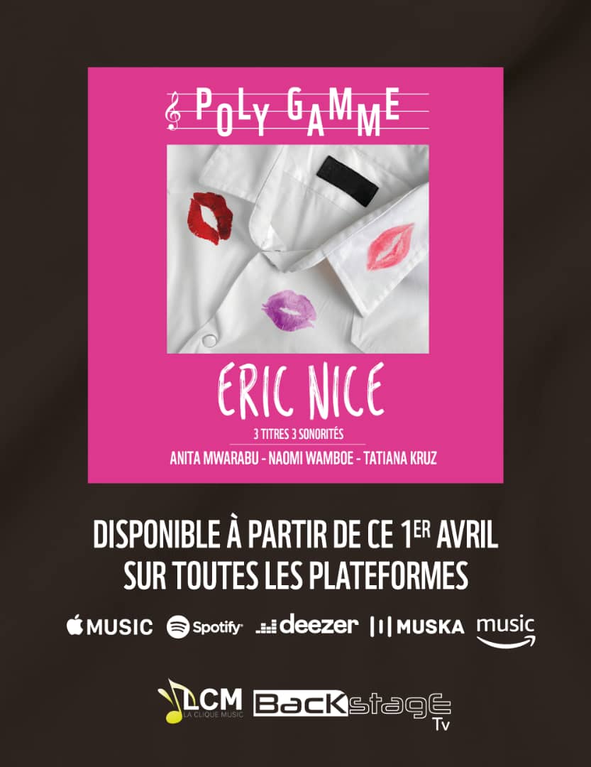LaCliqueMusic's tweet photo. #Polygamme #EricNice sur toutes vos plateformes préférées &amp; exclusivement sur #Muska en #RDC des ce 1er avril @NaomiWamboe @ladyninita #TatianaKruz https://t.co/yJmIsM8uIM
