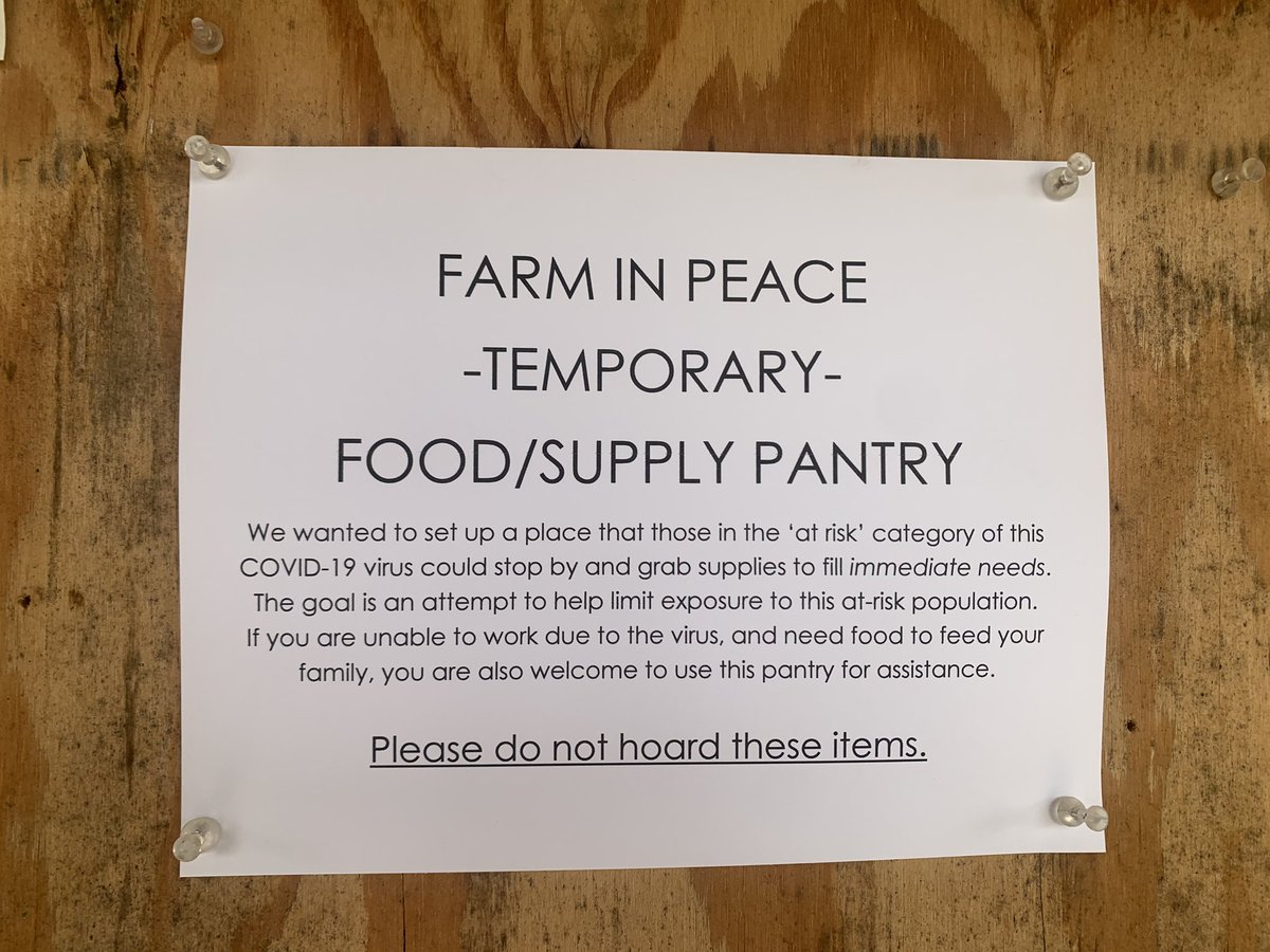 taylor_epps_'s tweet image. SHARE: FREE Food Pantry in Collins!

Farm in Peace is offering food to people who need it. If you don’t want to go to stores or just need a meal to hold you over stop on by. More on @WKBW tonight.