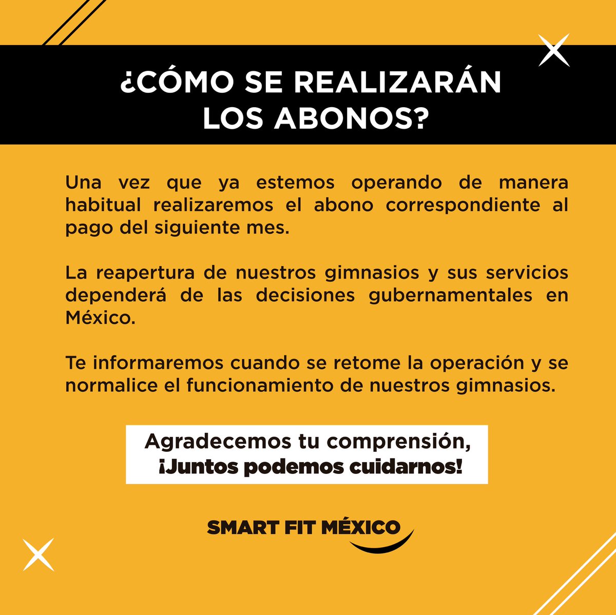 Aviso Importante:
Preocupados por la salud de nuestros usuarios y colaboradores hemos decidido cerrar nuestras unidades a partir de hoy, 18 de marzo del 2020 a las 14:00 pm por tiempo indefinido.