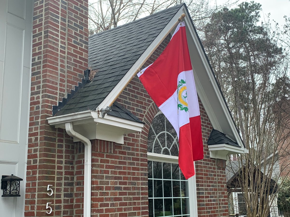 JFGuillory's tweet photo. Just raised by Raleigh flag. Thanks @civicflags https://t.co/duJbvyrrh9