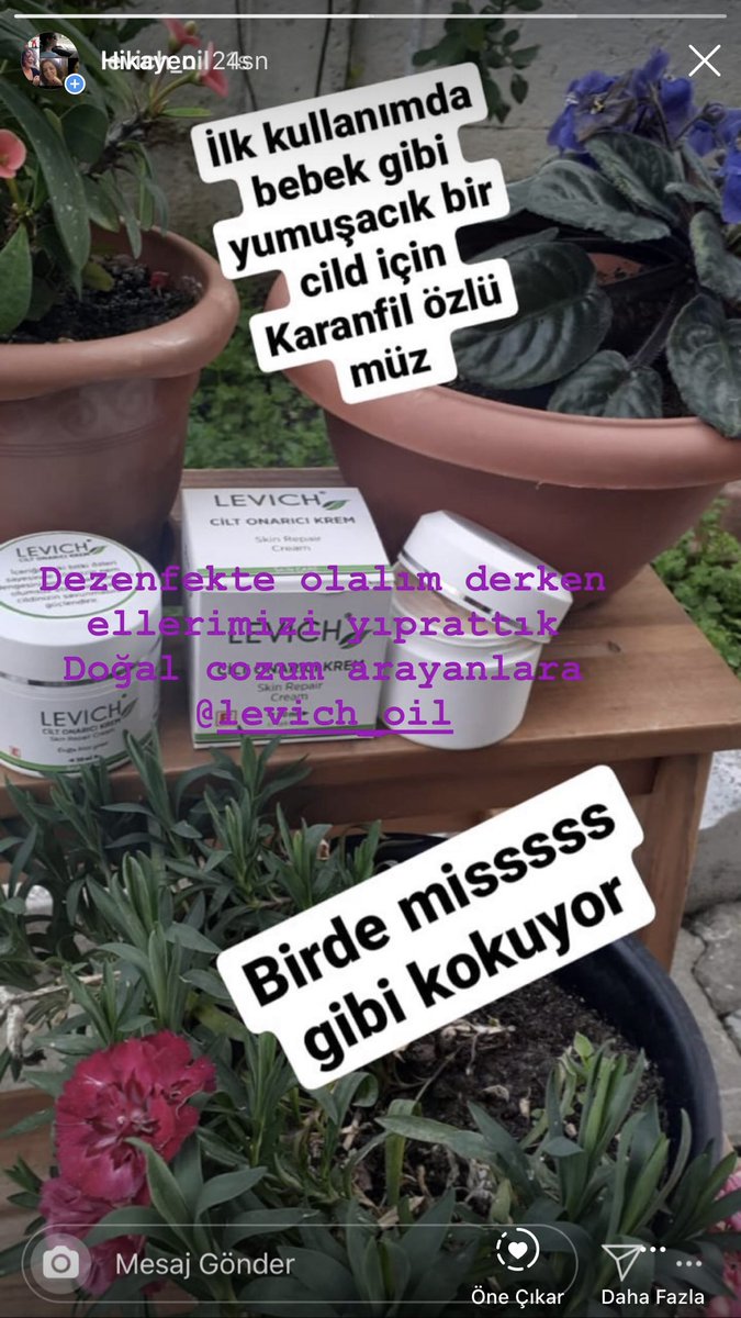 Doğal cilt koruyucu isteyenlere İnstagram:levich_oil