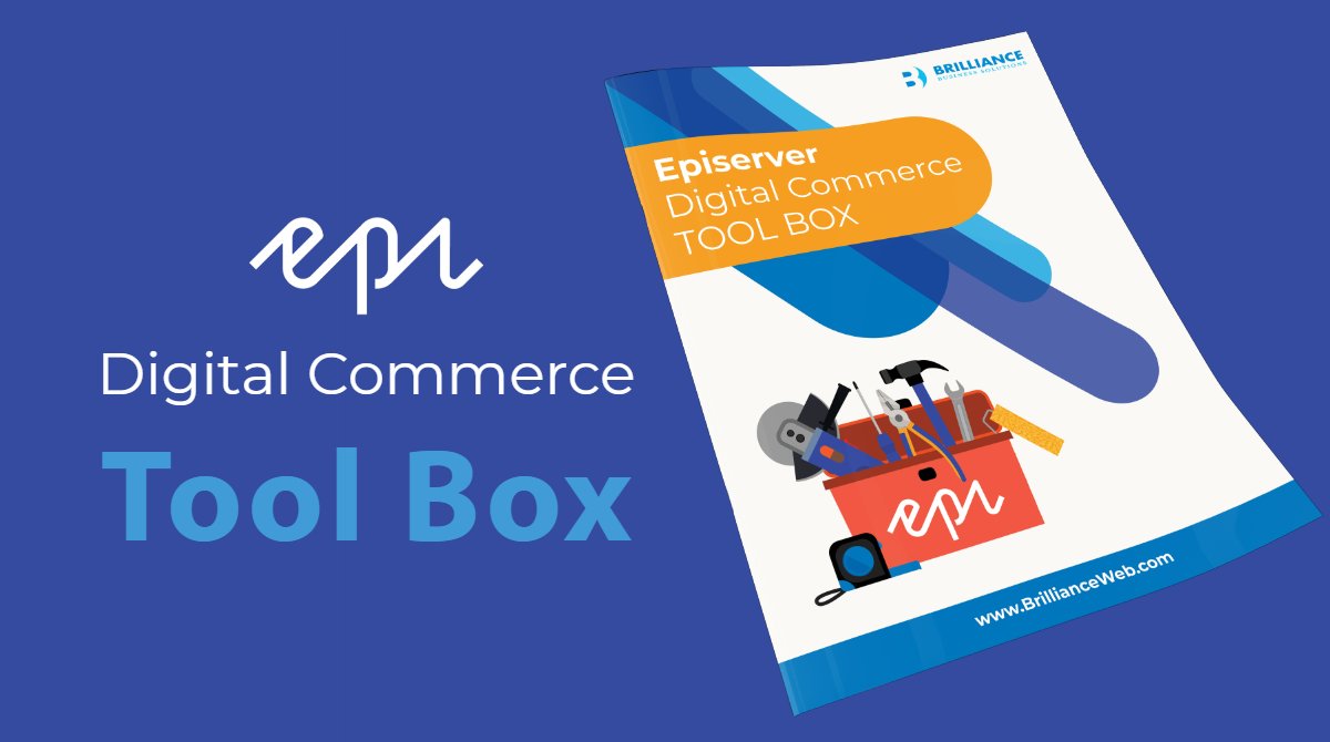 BrillianceWeb's tweet photo. Download our @episerver tool box here: https://t.co/Nc0PhF66yY It includes:
🔧 Top 3 Questions Executives Need to Answer When Planning for Episerver Commerce
🔧 Drive Sales Through Personalized Content with #EpiCommerce
🔧 Downsides/Gotchas of using Projections in #EpiserverFind https://t.co/YeG8cxQgz2
