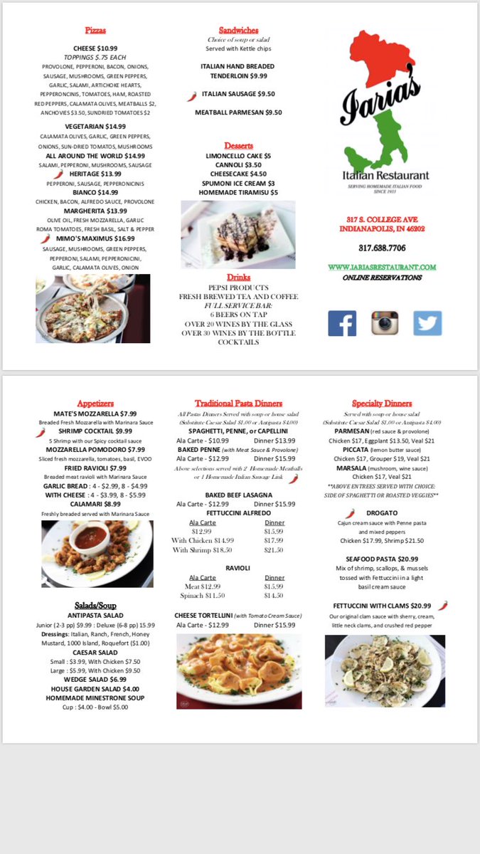 Hey <a href="/dandakich/">Dan Dakich</a> - we are listening and heard you were looking for menus from places that are doing carryout and delivery, well here ya go. Thanks for bringing attention to our industry, every little bit helps. By the way, Nice Show!