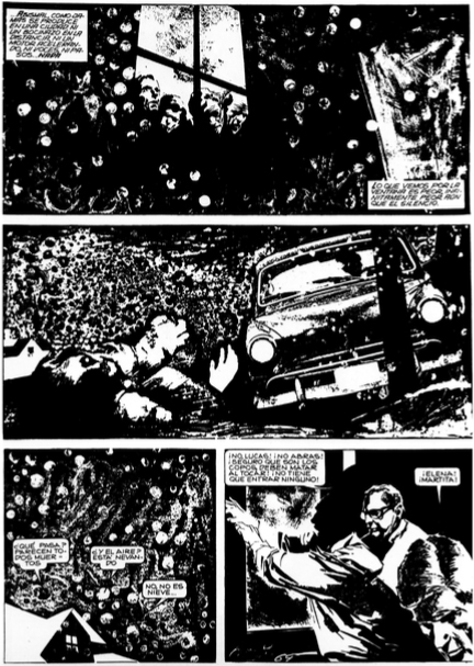 Aquesta situació de confinament em recorda fortament a EL ETERNAUTA, el gran tebeo argentí, de Oesterheld i Solano López.