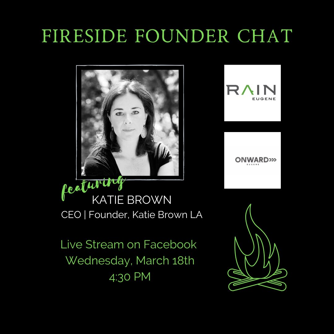 Tune in today at 4:30PM for our virtual Fireside Founder Chat. facebook.com/RAINEugene