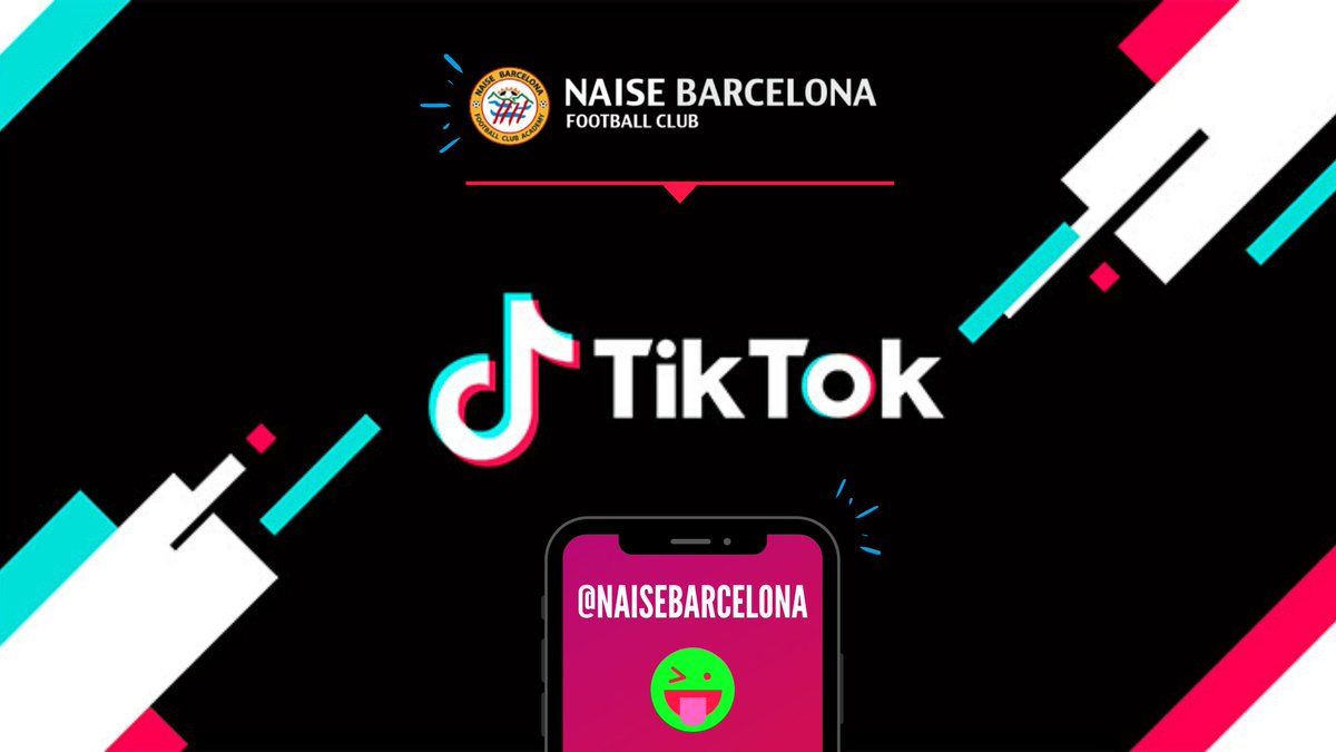 NAISEFC's tweet photo. 🖐️ Hola @tiktok_us! NAISE s'obre a la xarxa social! 

📲 Ja pots seguir a @NaiseBarcelona a TikTok. Challenges de futbol i molt més...☝️

😷 Aquests dies NAISE es queda a casa! I tu? Seguim lluitant contra el #Coronavirus! 

#valorsNAISE #somNAISE #TikTok https://t.co/6YFVqtAn5g