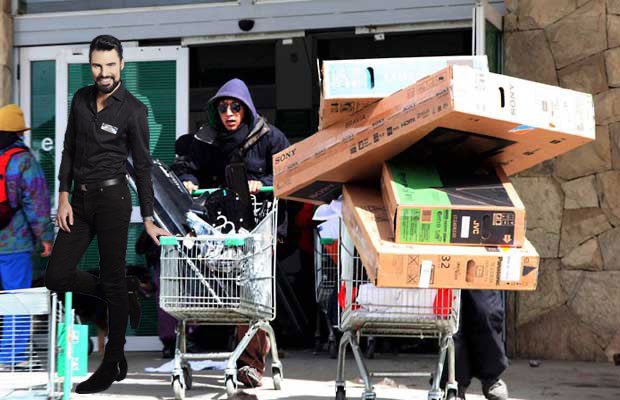 Idea for a programme - <a href="/Rylan/">R Y L A N</a> sends looters into a department store to steal as much value as possible and sell it on a housing estate and Gumtree.

If you’re at the window
It’s time to go smash
It’s time to go looting
And sell it for cash

Lootermarket Sweep coming soon!