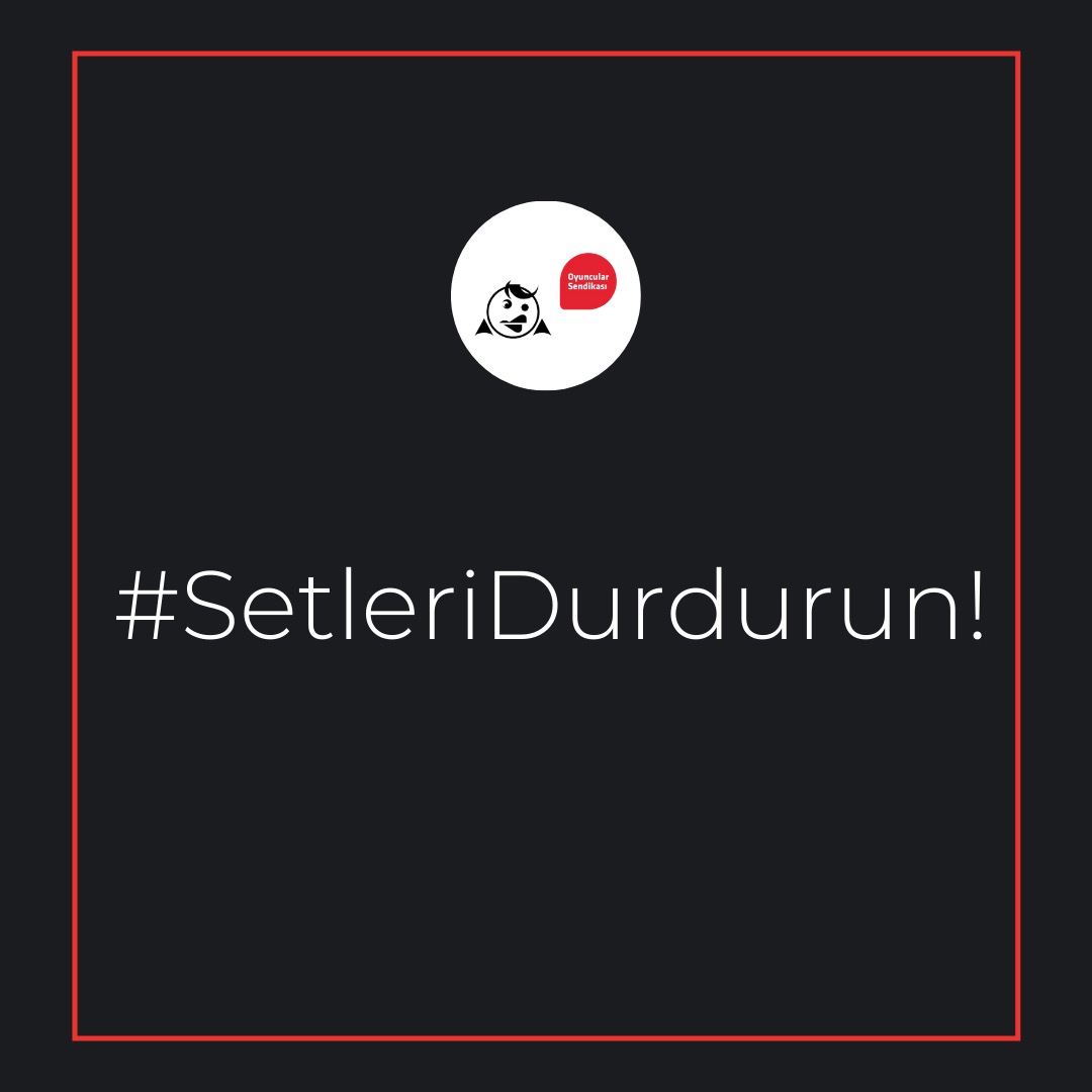oyuncusendika's tweet photo. . #COVID19 salgınında hem çalışanların sağlığı hem de halk sağlığı için büyük tehdit olan SETLERİ DURDURUN! #SetleriDurdurun https://t.co/0evbUrZBde