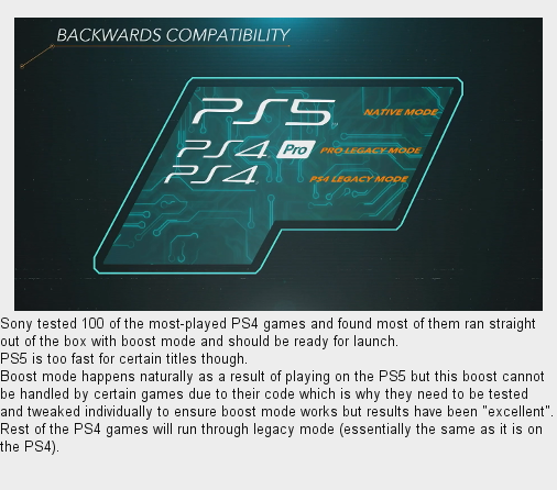 ResetEra NT on Twitter: "Top 100 PS4 games will support Boost Mode at launch for PS5 BC, rest through legacy mode, PS5 too fast for some titles, fix on game-b https://t.co/OHKQvgrZce