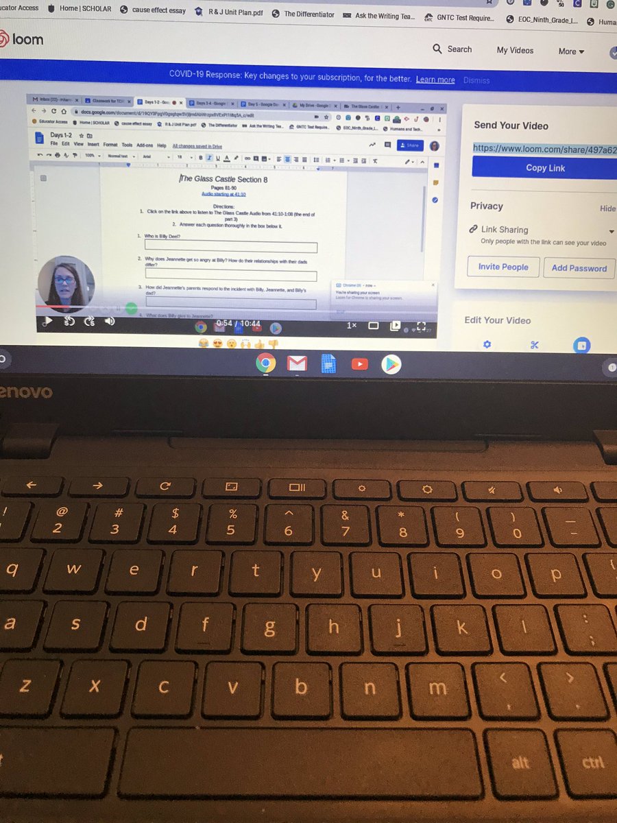 HannMarissa's tweet photo. My seniors are still reading The Glass Castle. Had a S email me today that he needed extra help so I made a video summarizing the text and talking through the questions. #makingitwork #digitallearning @FloydCoSchools @la_turrentine @CoosaHighSchool https://t.co/wywz92Acwv