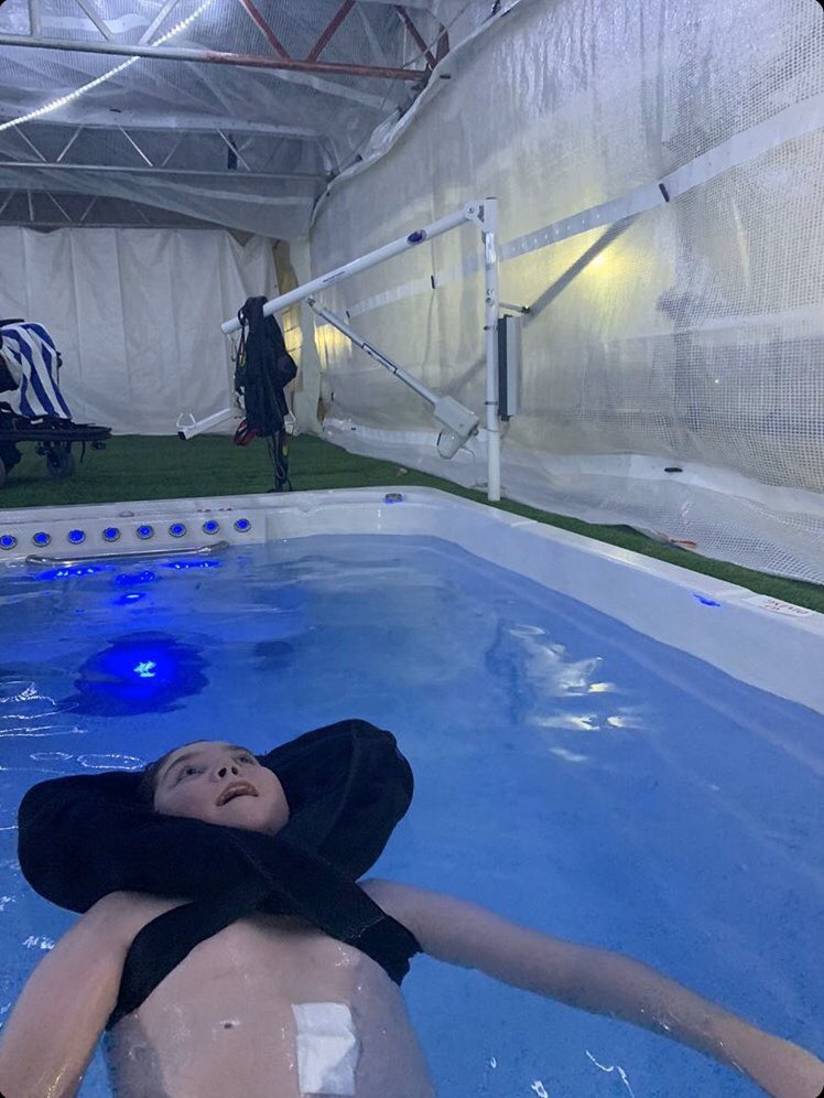 A very special job for <a href="/sevenscaffoldi1/">sevenscaffolding</a> last month, we were asked to build a outdoor space to enable Robby to use his special hydro pool therapy all year round, thank you for the great review, we are  pleased yourself and Robby are really happy with the job x