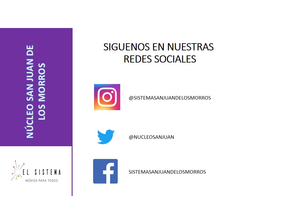 Nuestras redes oficiales.