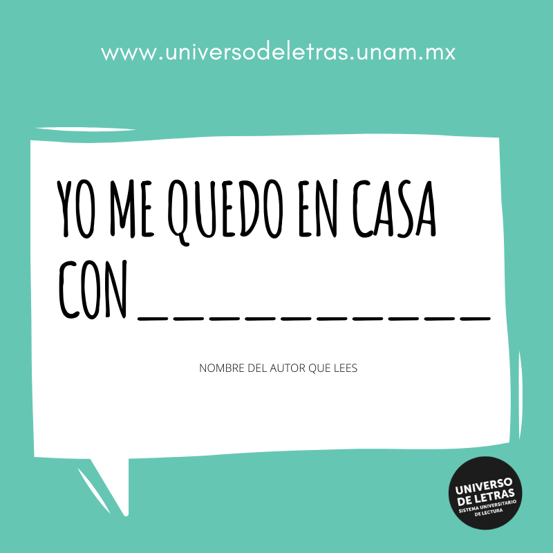 universoUNAM's tweet photo. ¿Quién se queda en casa y leerá? Comparte el escritor o escritora que te acompaña. 
 
#AquíTúCuentas https://t.co/1ziVVztgPQ