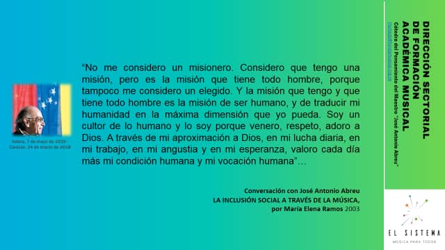 "No me considero un misionero"
