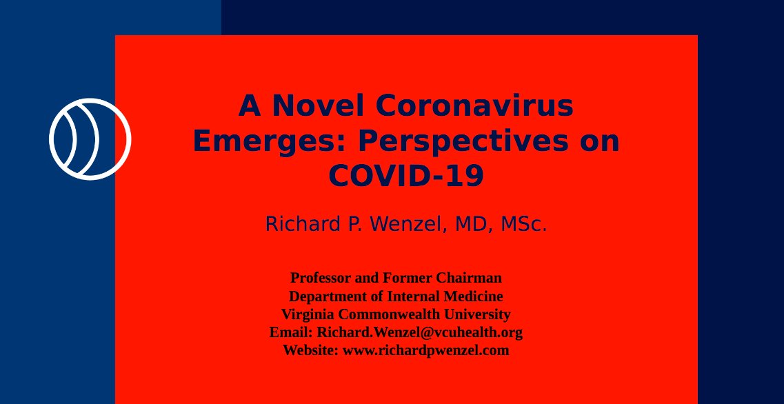 TheComNetwork's tweet photo. We’re live w/ Infectious Disease expert Dr. Richard Wenzel! If you’re missing the Q&amp;A, we’ll post the replay + notes on https://t.co/0dRMk4dBAA! #Comms4Good #ComNetLive https://t.co/MU64EXop4N
