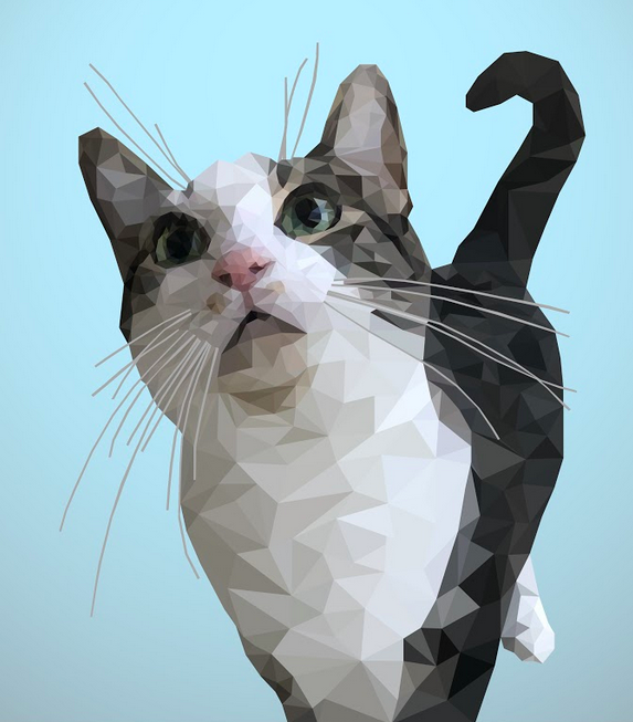 MrHicksArt's tweet photo. We love our pets, and students often show this through their artwork! Here are some low-poly geometric cat portraits done by Alexis Pewitt, Delaina Jones, Adian Diaz, and Josh Moner. Dogs tomorrow. 😎 #DAPProjectoftheday #BrunswickPride https://t.co/EaAUxlW4kt